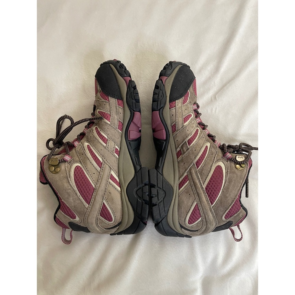 Merrell Moab 2 Mid Waterproof Hiking Boots Womens 8 Boulder Blush Vibram - Picture 7 of 8